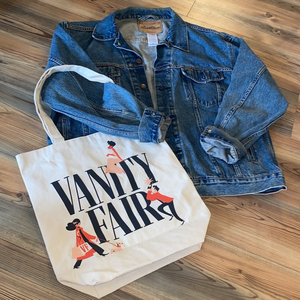 Vanity Fair Graphic Cream Reusable Tote Bag